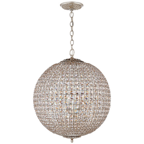 Renwick Four Light Chandelier in Burnished Silver Leaf (268|ARN5101BSLCG)