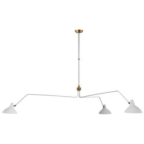 Charlton Three Light Chandelier in White (268|ARN5007WHT)