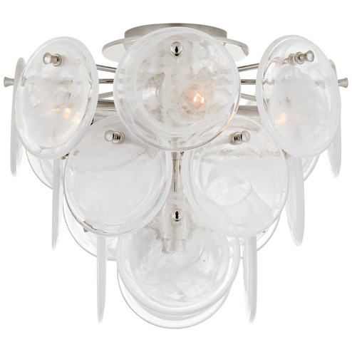 Loire Four Light Flush Mount in Polished Nickel (268|ARN4450PNWSG)