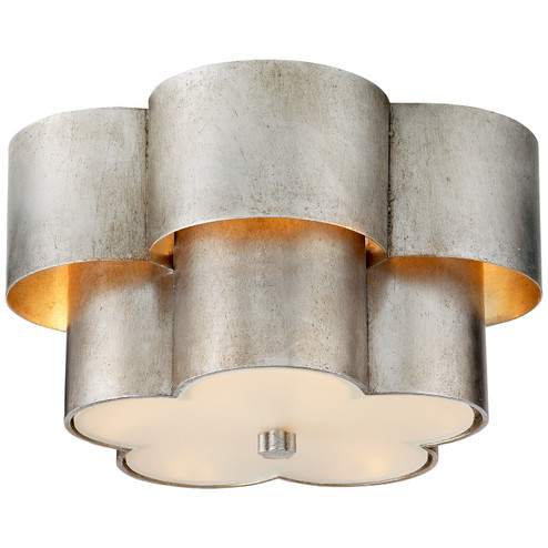 Arabelle Three Light Flush Mount in Burnished Silver Leaf (268|ARN4306BSLFG)