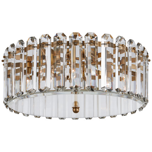 Bonnington Five Light Flush Mount in Hand-Rubbed Antique Brass (268|ARN4126HAB)