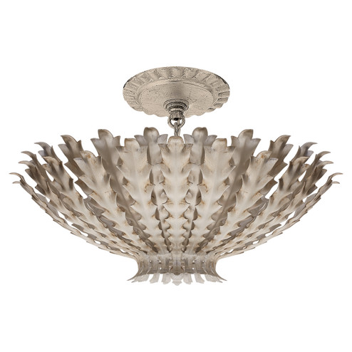Hampton Three Light Chandelier in Burnished Silver Leaf (268|ARN4011BSL)