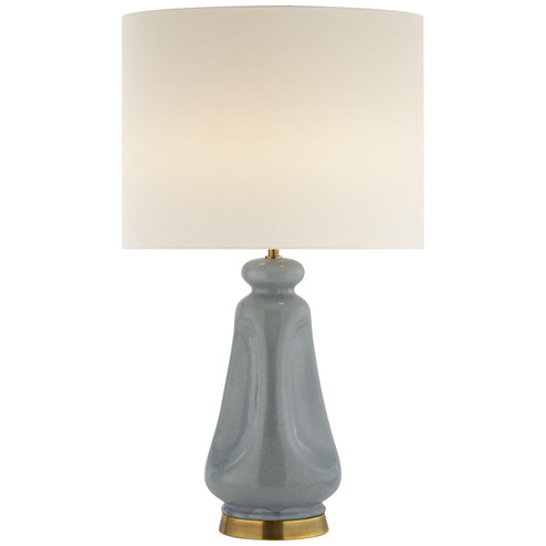 Kapila Two Light Table Lamp in Polar Blue Crackle (268|ARN3614PBCL)