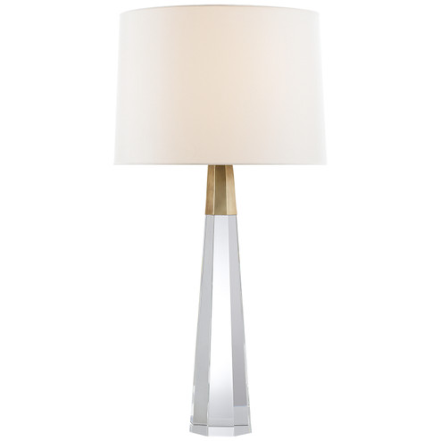 Olsen Two Light Table Lamp in Crystal and Hand-Rubbed Antique Brass (268|ARN3026CGHABL)