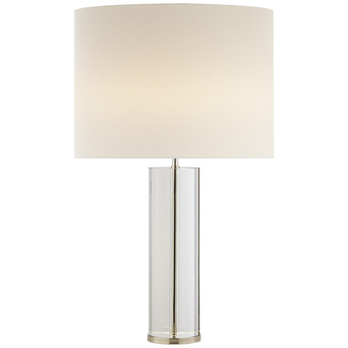 Lineham Two Light Table Lamp in Crystal with Polished Nickel (268|ARN3024CGPNL)