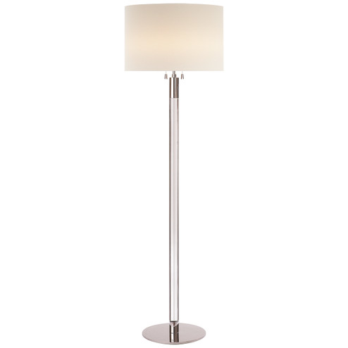Riga Two Light Floor Lamp in Polished Nickel with Clear Glass (268|ARN1005PNCGL)