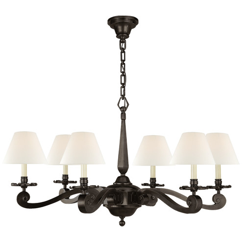 Myrna Six Light Chandelier in Gun Metal (268|AH5010GML)