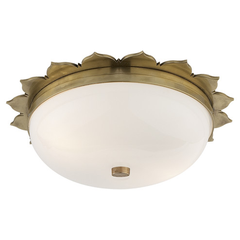 Rachel Two Light Flush Mount in Natural Brass (268|AH4029NBWG)