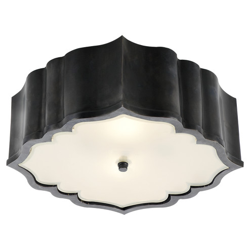 Balthazar Three Light Flush Mount in Gun Metal (268|AH4025GMFG)