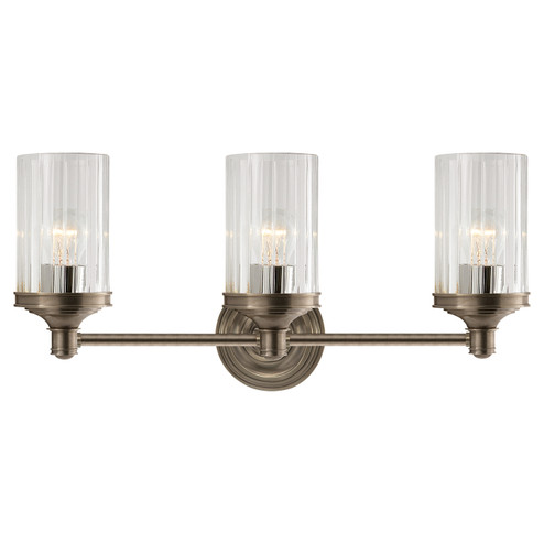 Ava Three Light Wall Sconce in Antique Nickel (268|AH2202ANCG)