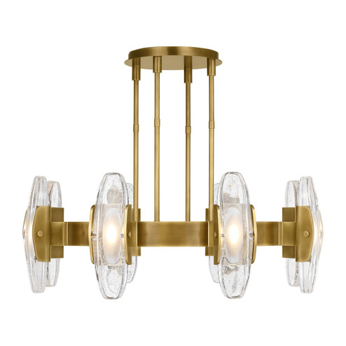 Wythe LED Chandelier in Plated Brass (182|700WYT8BRLED927)