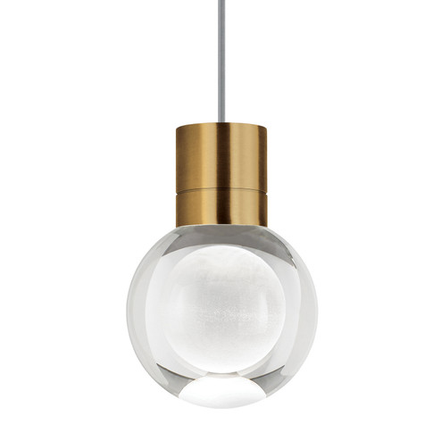 LED Pendant in Aged Brass (182|700TDMINAP1CYRLEDWD)