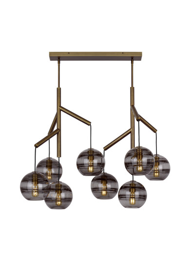 Sedona LED Chandelier in Aged Brass (182|700SDNMPL2KRLED927)