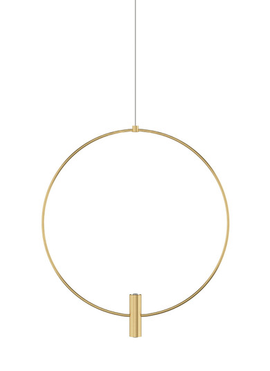 Layla LED Pendant in Natural Brass (182|700MPLAY18NBLED930)