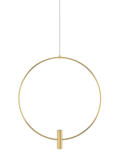 Layla LED Pendant in Natural Brass (182|700MOLAY18NBLED930)