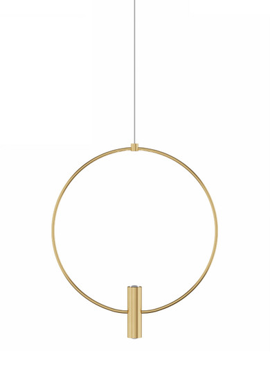 Layla LED Pendant in Natural Brass (182|700MOLAY13NBLED930)