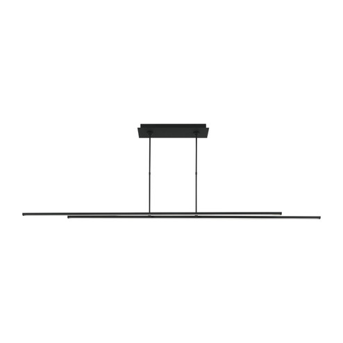 Stagger LED Linear Suspension in Nightshade Black (182|700LSSTG284BLED927)