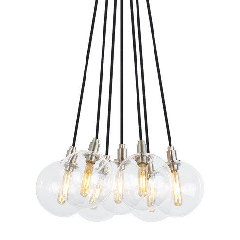 Gambit LED Chandelier in Satin Nickel (182|700GMBMP7CSLED927)