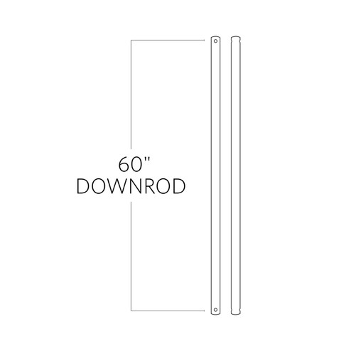 Universal Downrod in Satin Nickel (71|DR60SN)