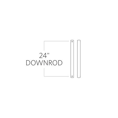 Universal Downrod in Satin Nickel (71|DR24SN)