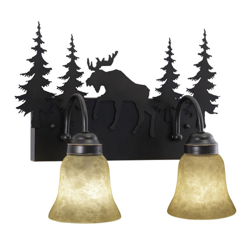 Yellowstone Two Light Vanity in Burnished Bronze (63|VL55602BBZ)