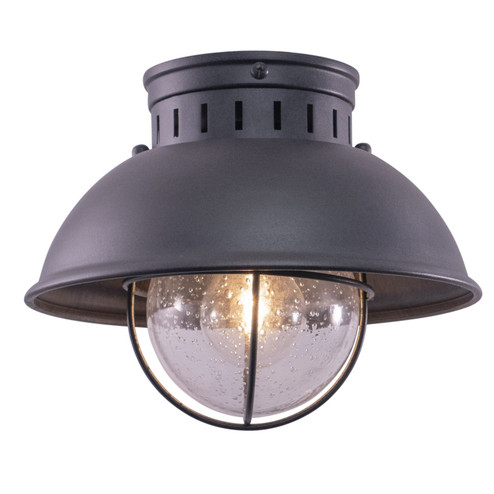 Harwich One Light Outdoor Flush Mount in Textured Gray (63|T0264)
