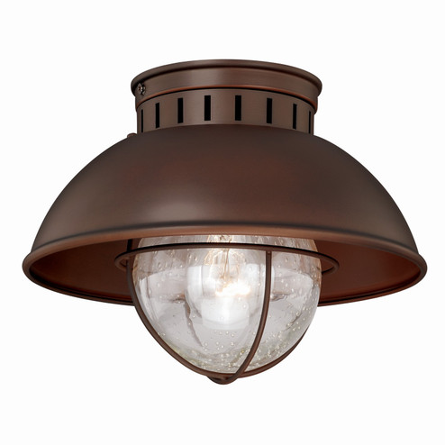 Harwich One Light Outdoor Flush Mount in Burnished Bronze (63|T0143)