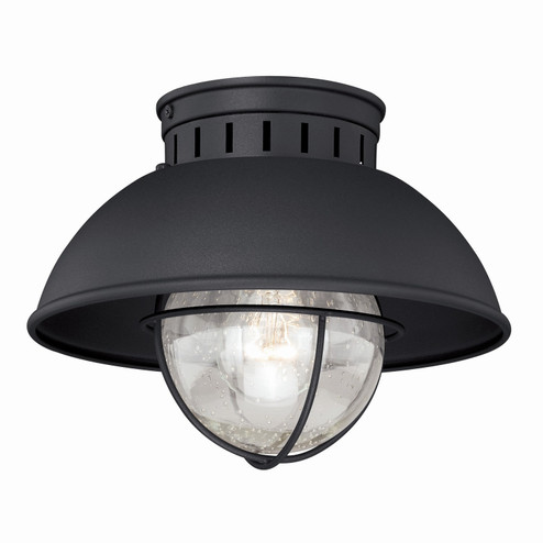 Harwich One Light Outdoor Flush Mount in Textured Black (63|T0142)