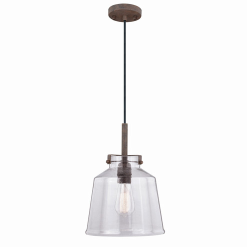 Milone One Light Pendant in Textured Rustic Bronze (63|P0260)