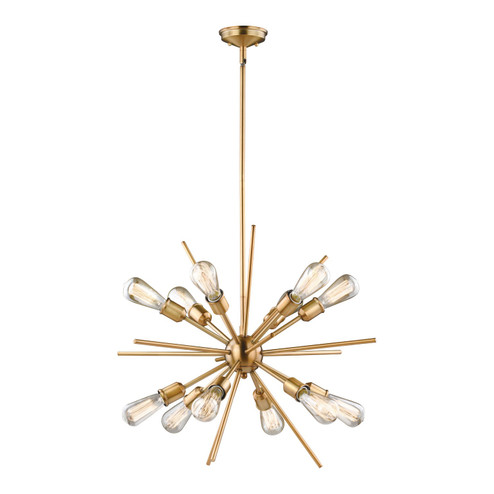 Estelle 12 Light Pendant in Natural Brass (63|P0228)