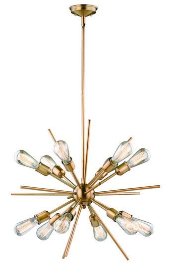 Estelle 12 Light Pendant in Natural Brass (63|P0228)