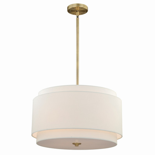 Burnaby Four Light Pendant in Matte Brass (63|P0192)