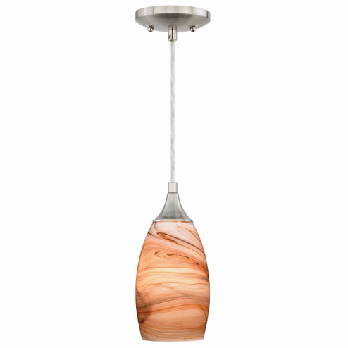Milano One Light Mini Pendant in Satin Nickel (63|P0174)