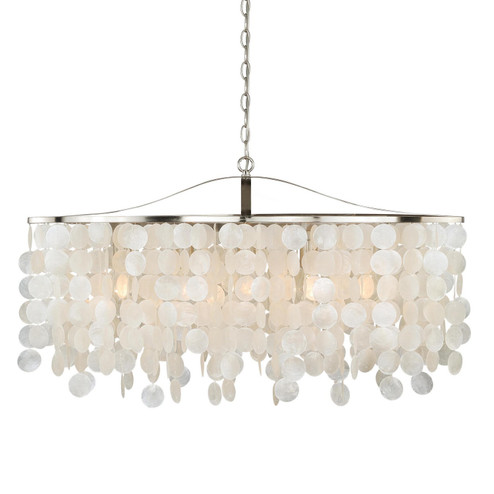 Elsa Five Light Linear Chandelier in Satin Nickel (63|P0140)