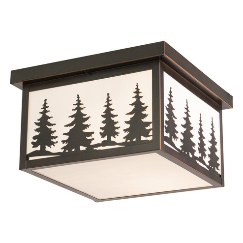 Yosemite Two Light Outdoor Flush Mount in Burnished Bronze (63|OF33412BBZ)