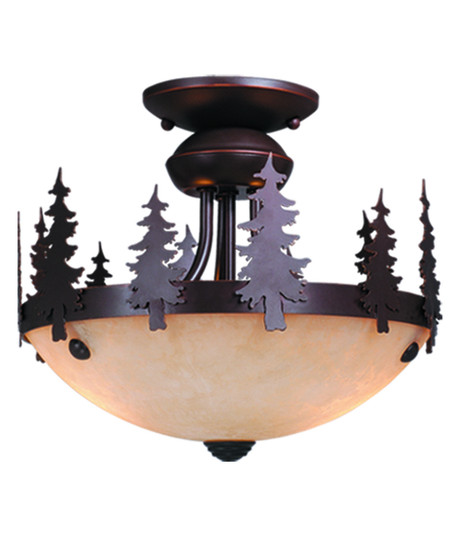 Yosemite LED Fan Light Kit or Semi Flush Ceiling Light in Burnished Bronze (63|LK55512BBZC)