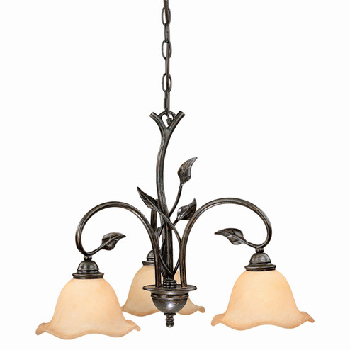 Vine Three Light Chandelier in Oil Shale (63|CH38803OL)