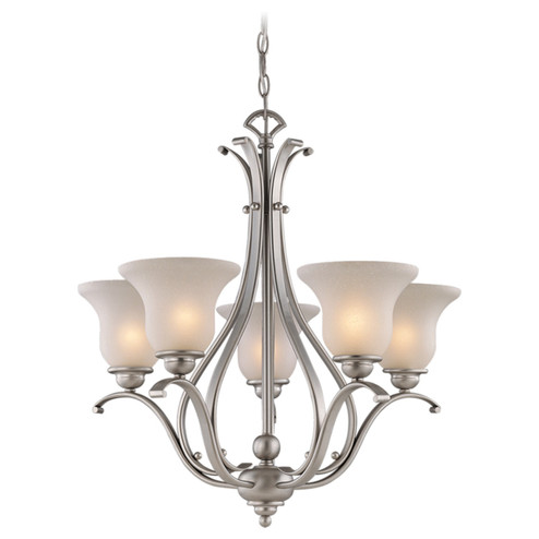 Monrovia Five Light Chandelier in Brushed Nickel (63|CH35405BN)