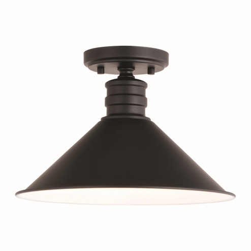 Akron One Light Semi-Flush Mount in Oil Rubbed Bronze/Matte White (63|C0257)