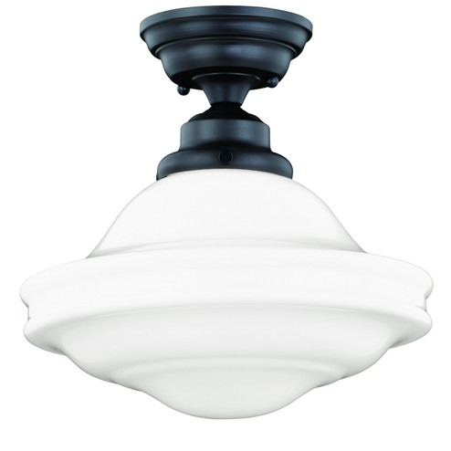 Huntley One Light Semi Flush Mount in Oil Rubbed Bronze (63|C0178)