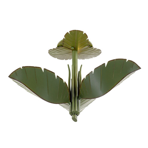 Banana Leaf Three Light Semi-Flush Mount in Banana Leaf (137|901S03)