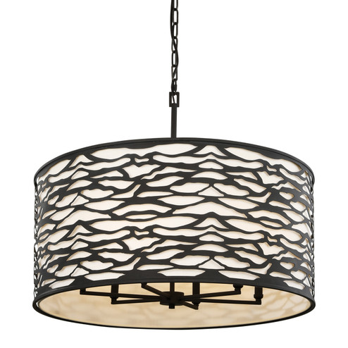 Kato Six Light Pendant in Carbon Black (137|348P06CB)