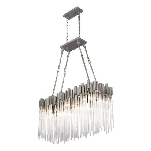 Matrix Six Light Linear Pendant in Rainy Night (137|309N06RN)