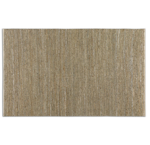Tobais Rug in Beige And Gray Leather/Hemp (52|730528)