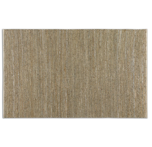 Tobais Rug in Beige And Gray Leather/Hemp (52|730525)