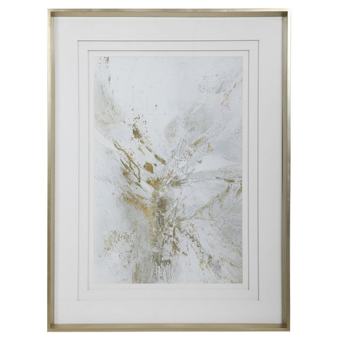 Pathos Framed Abstract Print in Silver Leaf (52|41625)