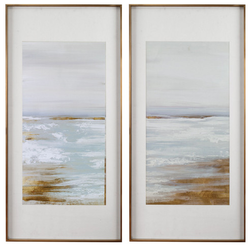 Coastline Framed Prints in Gold (52|33716)