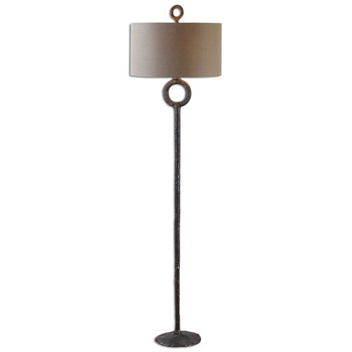 Ferro One Light Floor Lamp in Aged Rust Bronze (52|28633)
