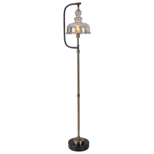 Elieser One Light Floor Lamp in Antiqued Brushed Brass (52|281931)