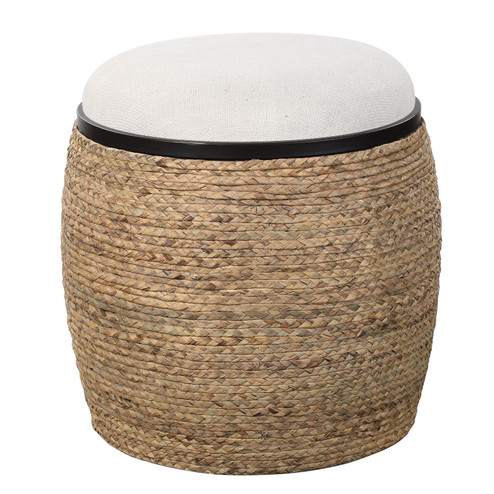 Island Accent Stool in Matte Black Iron (52|23582)